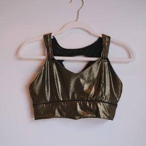 Born Primitive Milk and Muscles Sports Bra Gold Digger